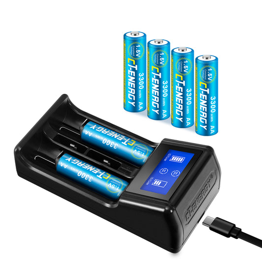 AA Smart Battery Charger Set