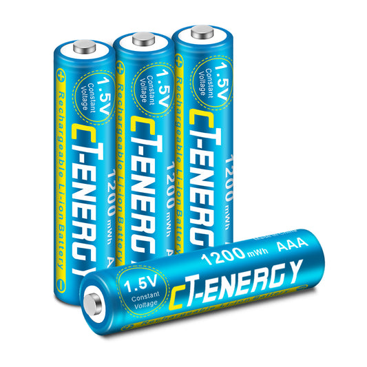 CT-ENERGY AAA Rechargeable Lithium Battery 2 pcs